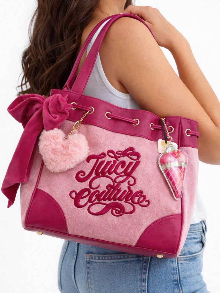 Juicy Couture Flamingo Sugar Rush Daydreamer Tote Bag Nwt